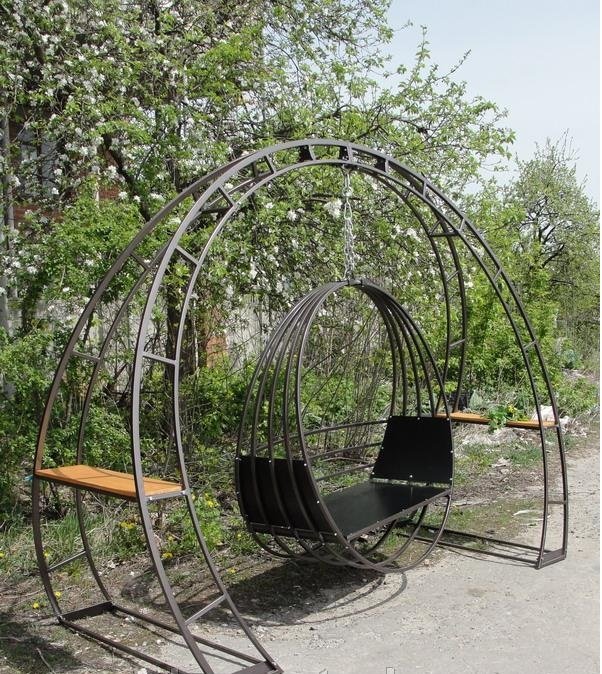 Подвесное кресло-качели с опорой MS-SW-102